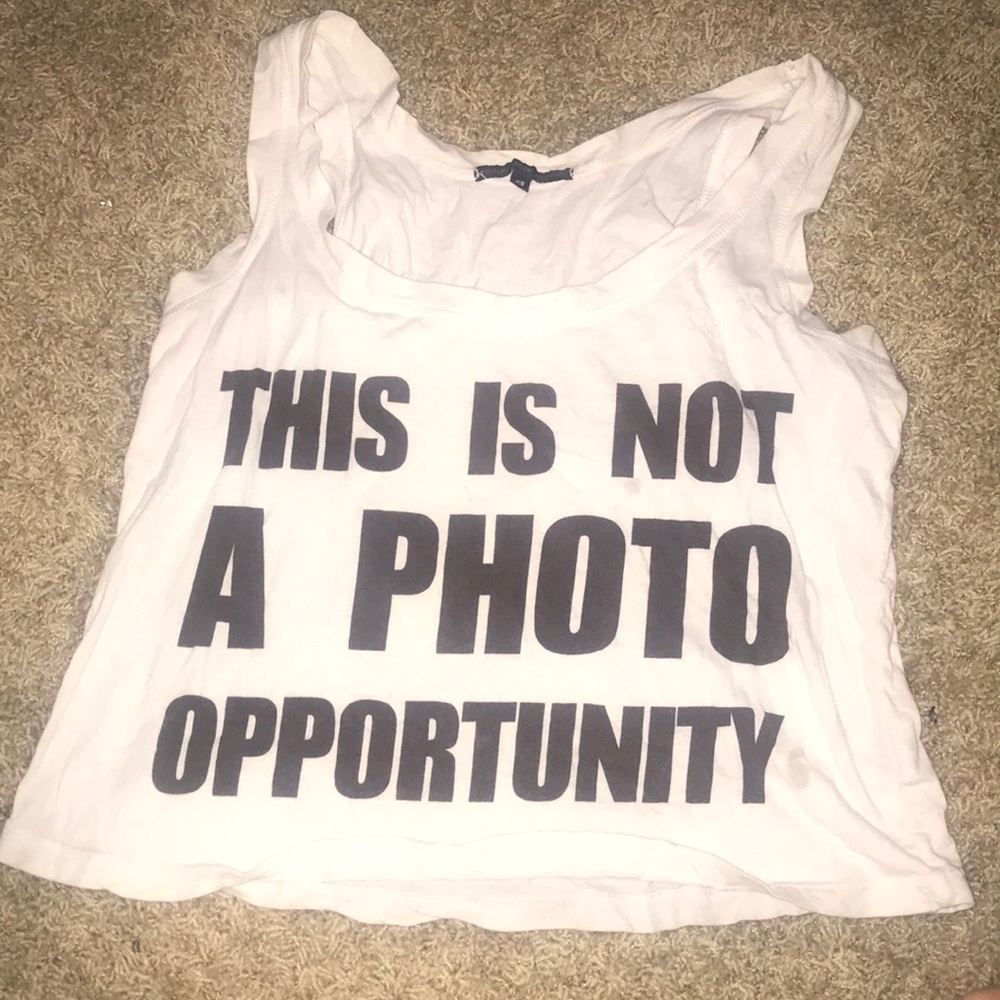 This Is Not a Photo Opportunity Tank Crop Top